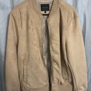 Men's Tan Bomber Jacket